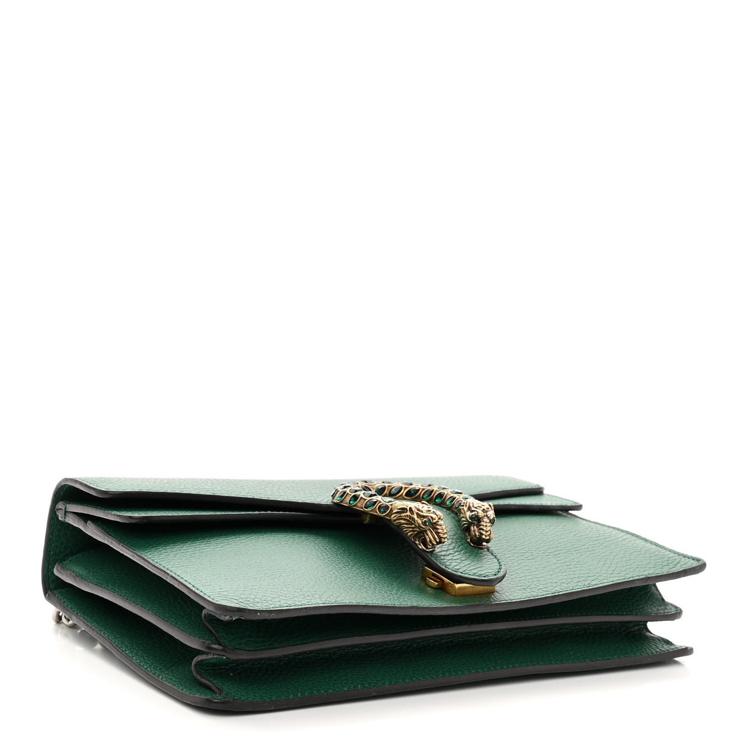Pebbled Calfskin Small Dionysus Shoulder Bag Emerald