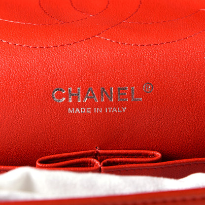 Chanel Lambskin Quilted Jumbo Double Flap Red 6 of 9