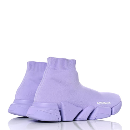 Balenciaga Technical 3D Recycled Knit Womens Speed 2.0 Sneakers 41 Monocolor Lilla 4 of 7