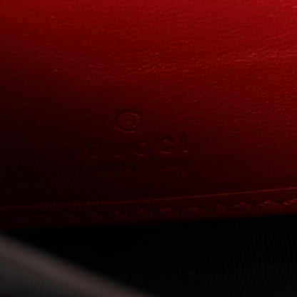 Gucci Calfskin Sylvie Zip Around Wallet Hibiscus Red 6 of 9