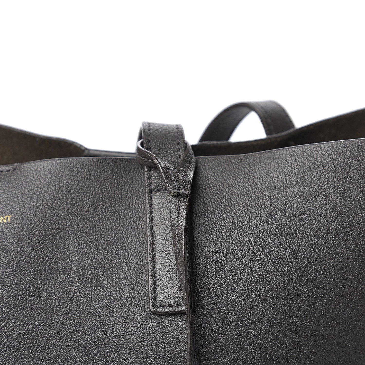 Saint Laurent Calfskin Large Shopping Tote Dark Grey 7 of 18