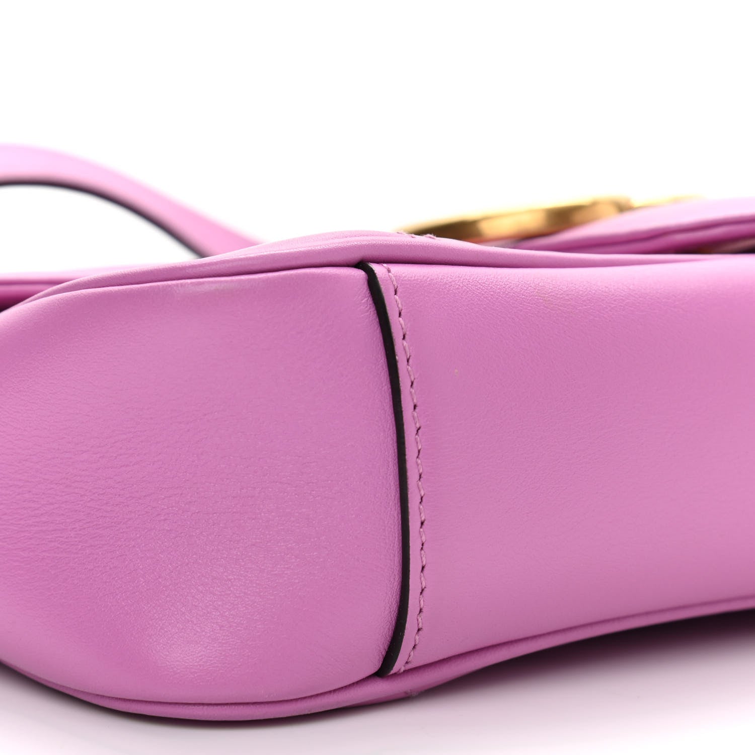 Gucci Calfskin Matelasse Mini GG Marmont Shoulder Bag Candy Mousse 10 of 12