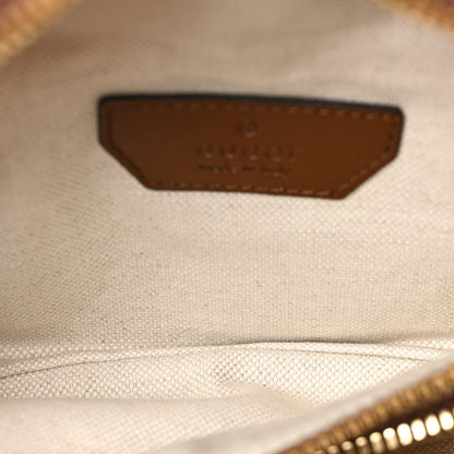 Gucci GG Supreme Monogram Textured Calfskin Retro Interlocking G Belt Bag Beige Ebony Brown Sugar 5 of 8