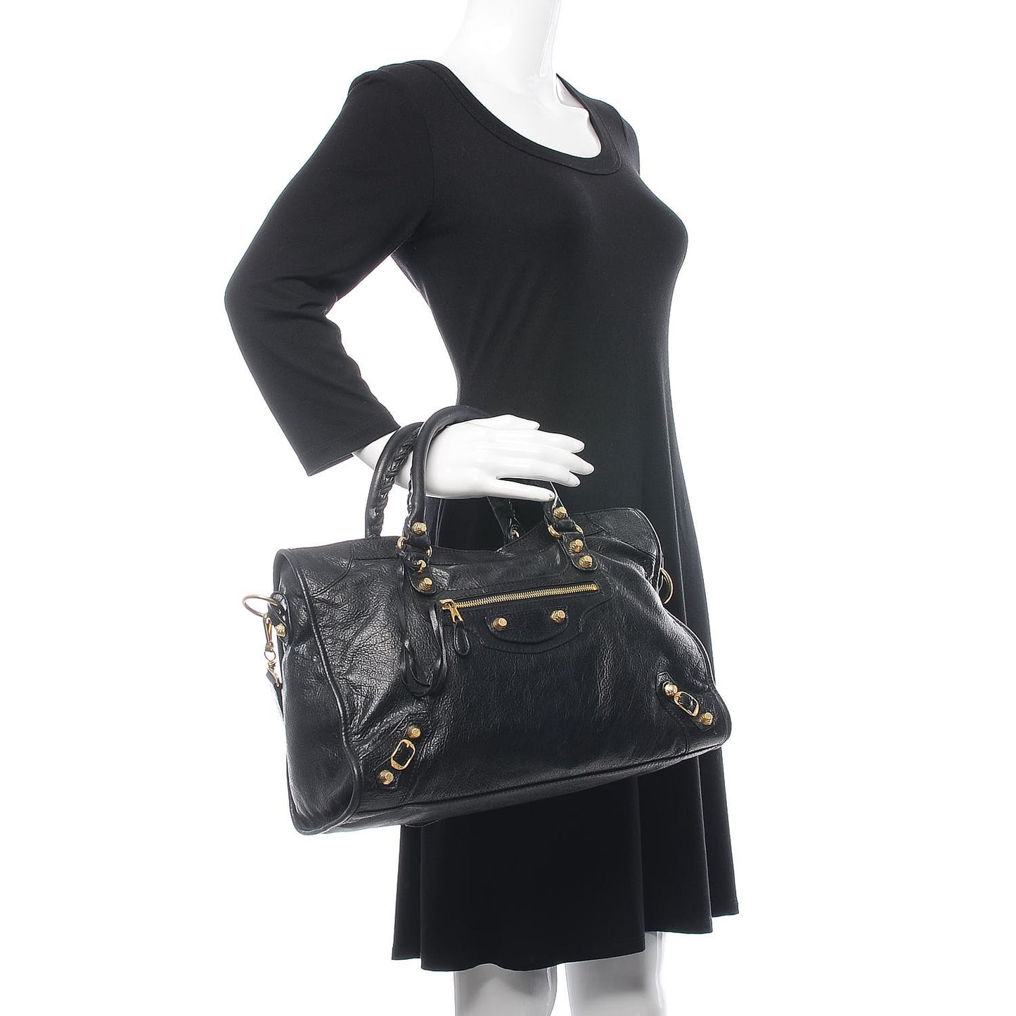 Agneau Giant 12 Gold Hardware City Black