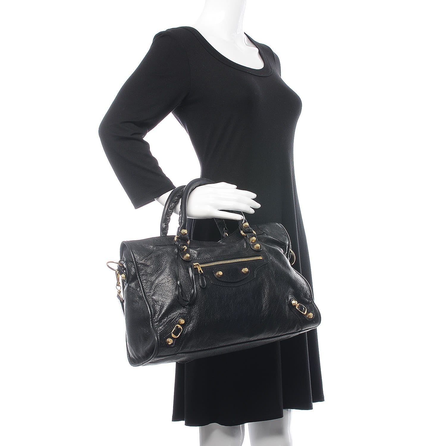Balenciaga Agneau Giant 12 Gold Hardware City Black 2 of 10