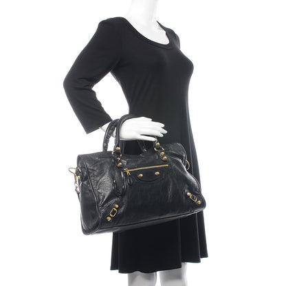 Balenciaga Agneau Giant 12 Gold Hardware City Black 2 of 10