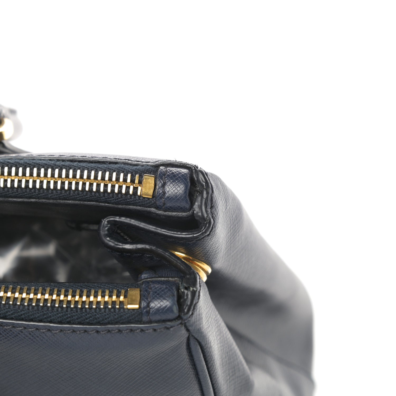 Prada Saffiano Small Galleria Double Zip Tote Bluette 21 of 22