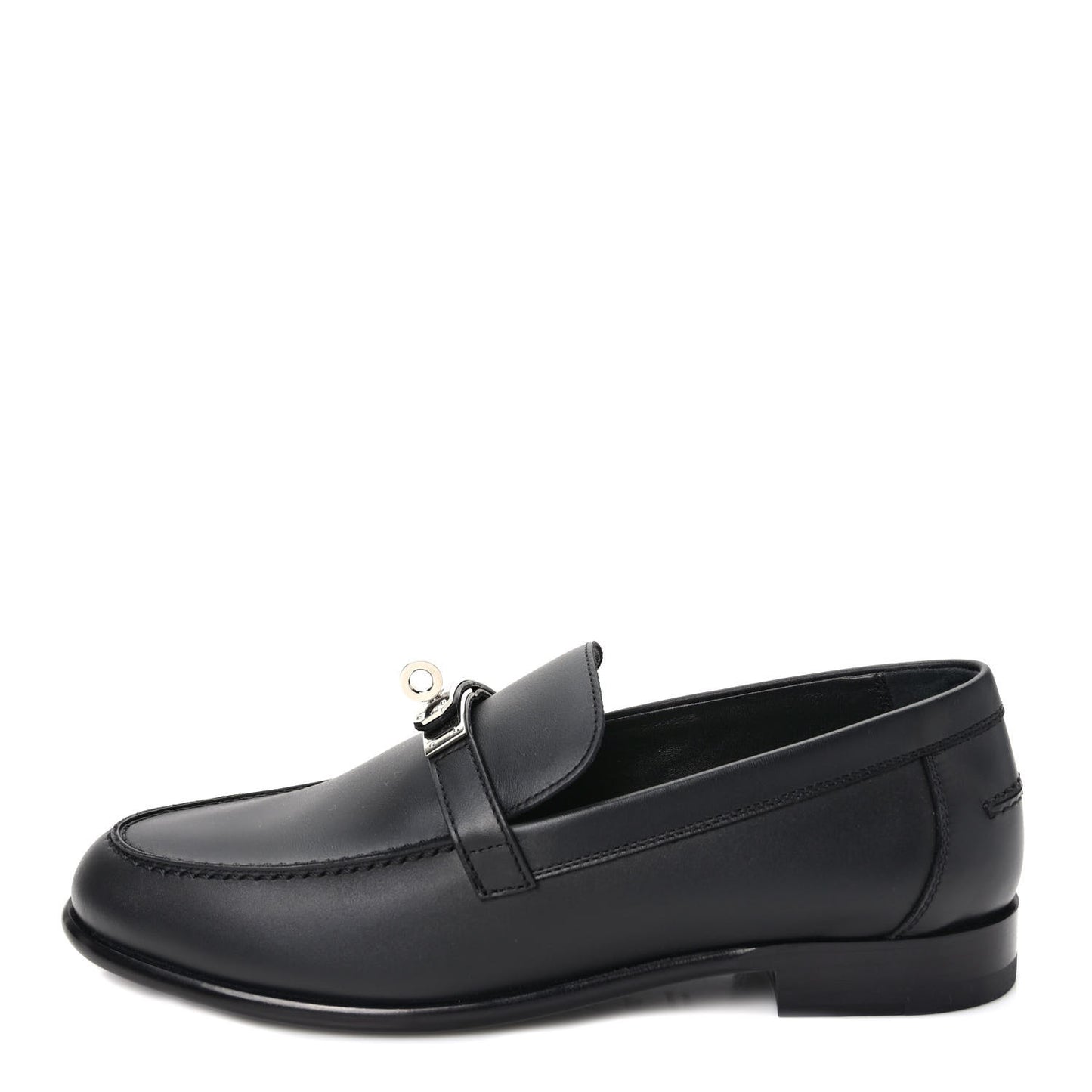Calfskin Womens Destin Loafers 39 Black
