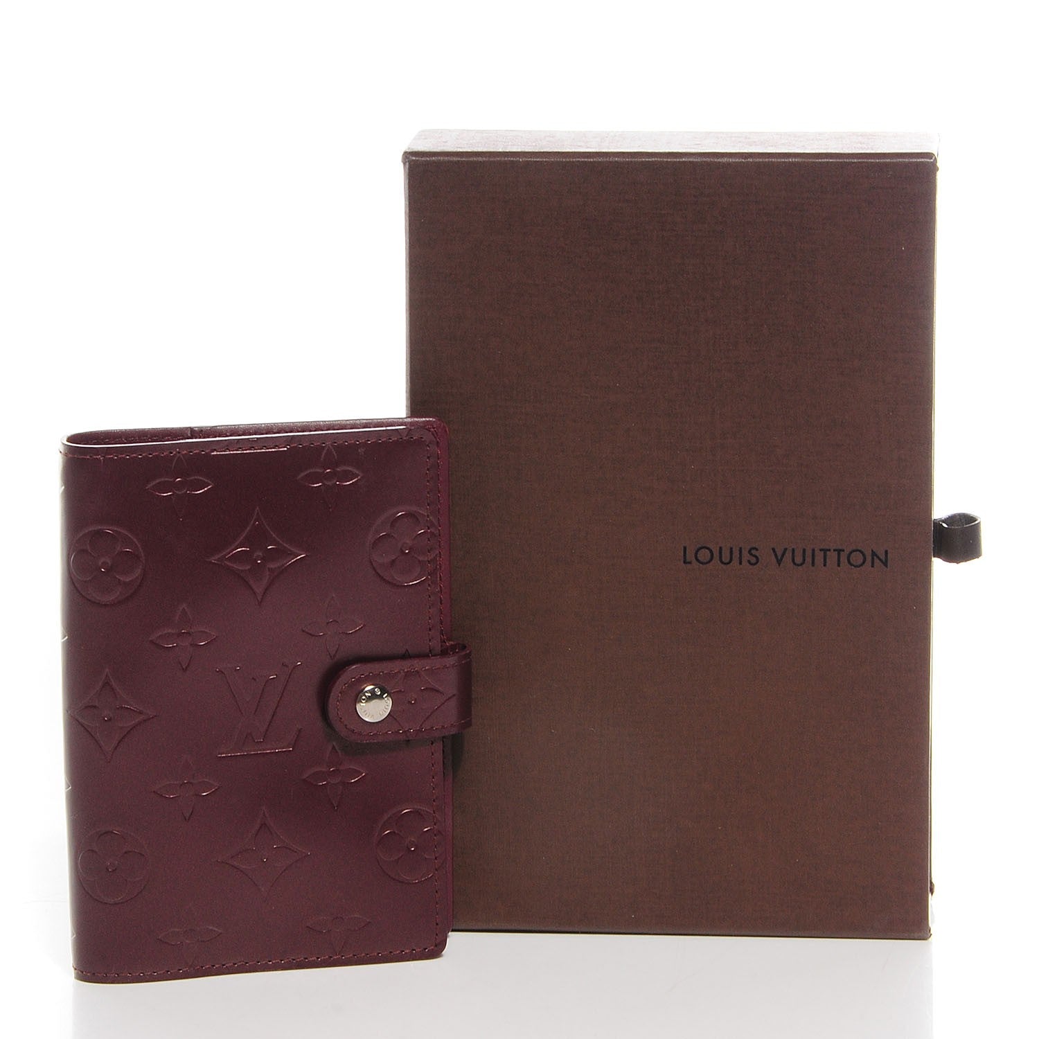 Louis Vuitton Mat Monogram Small Ring Agenda Cover Violet 5 of 7