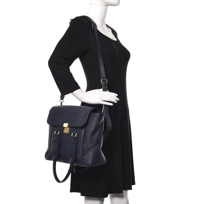 3.1 Phillip Lim 3.1 Textured Calfskin Medium Pashli Satchel Ink 2 of 10