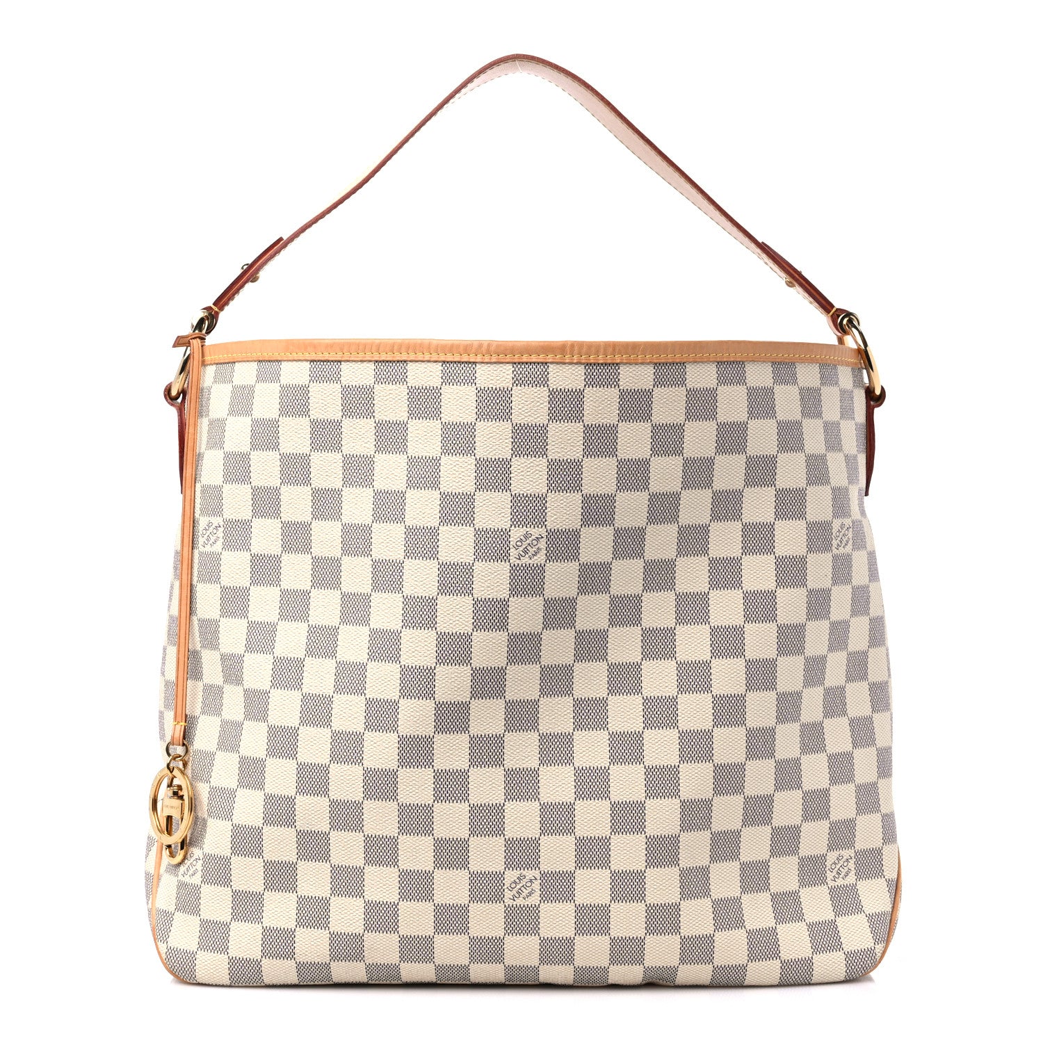 Louis Vuitton Damier Azur Delightful MM Rose Ballerine 1 of 20