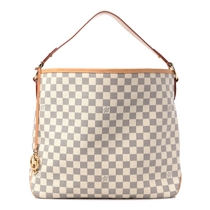 Louis Vuitton Damier Azur Delightful MM Rose Ballerine 1 of 20