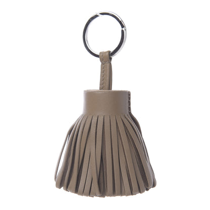 Hermes Lambskin Carmen Tassel Key Holder Etoupe 1 of 4