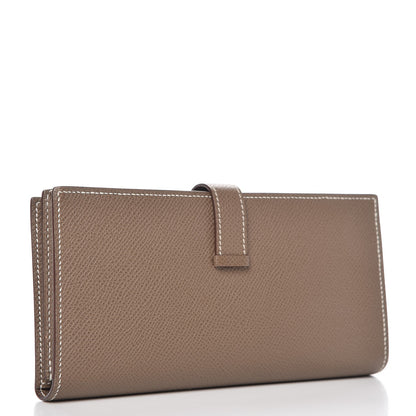 Hermes Epsom Bearn Gusset Wallet Etoupe 3 of 8