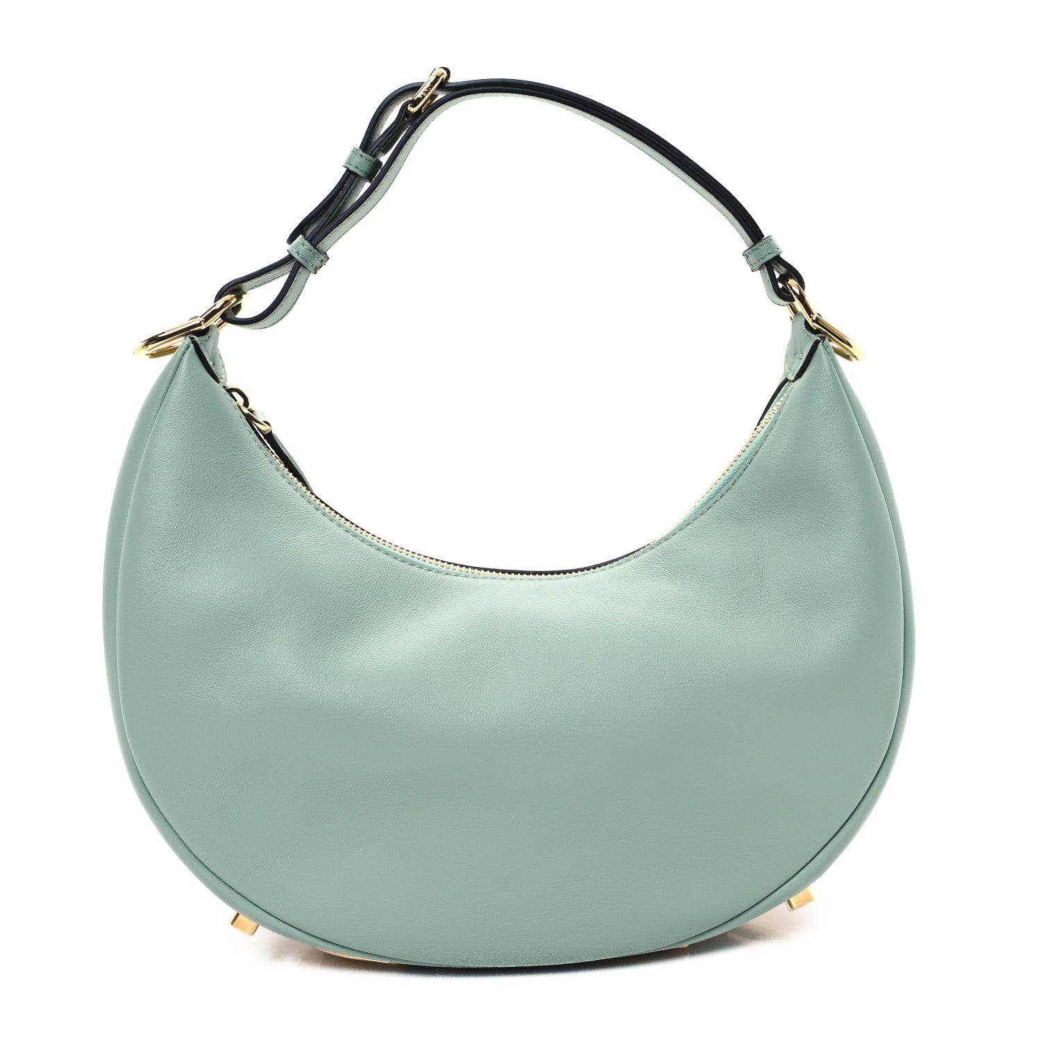 Fendi Vitello Grace Matte Small Fendigraphy Hobo Bag Menta 1 of 10