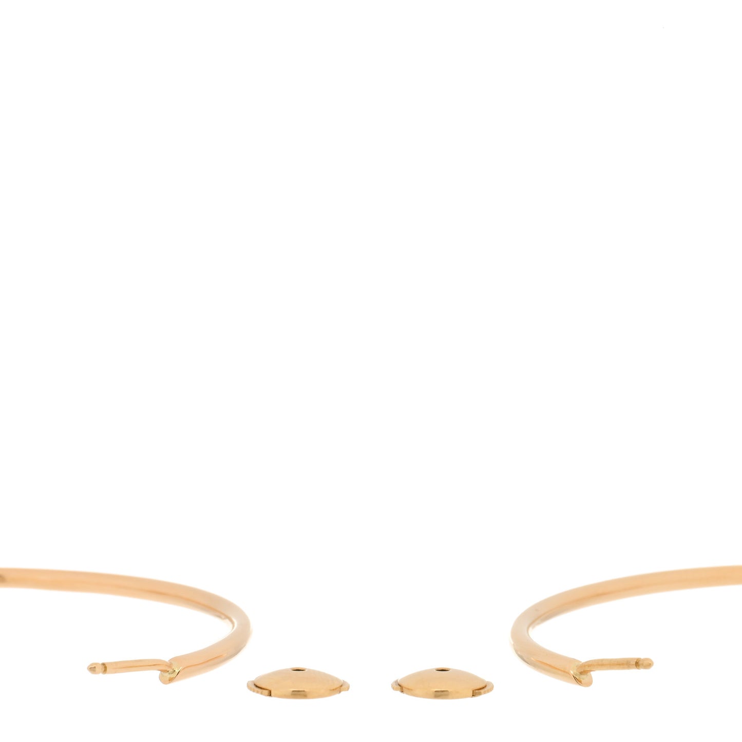 18K Yellow Gold Entrelaces Hoop Earrings