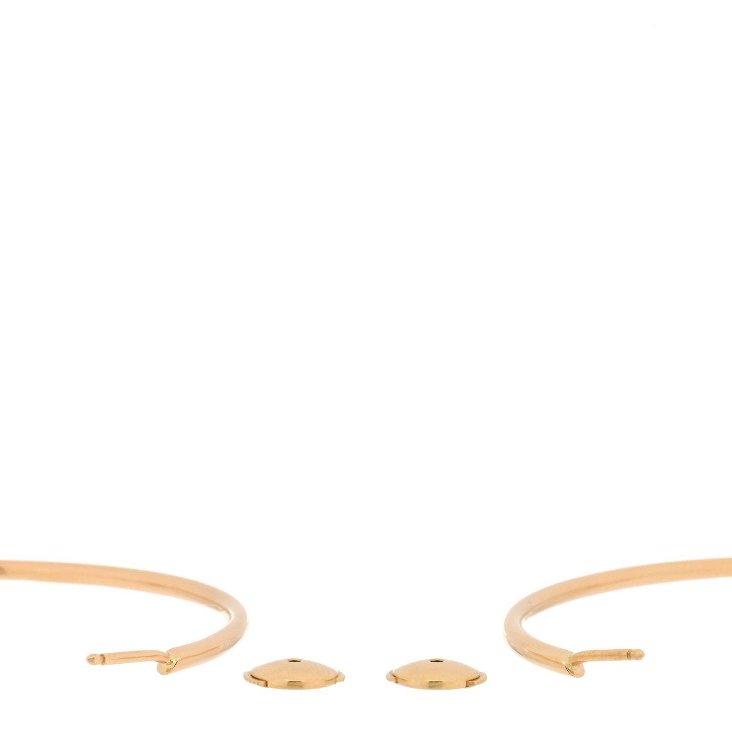 Cartier 18K Yellow Gold Entrelaces Hoop Earrings 3 of 4