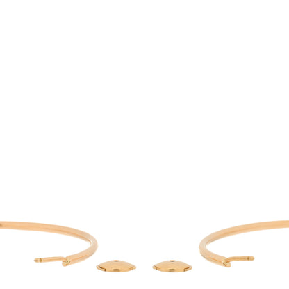 Cartier 18K Yellow Gold Entrelaces Hoop Earrings 3 of 4