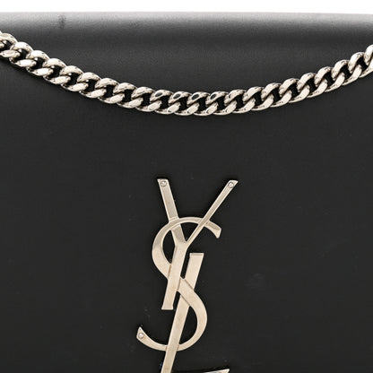 Saint Laurent Smooth Calfskin Medium Classic Monogram Kate Tassel Satchel Black 8 of 13