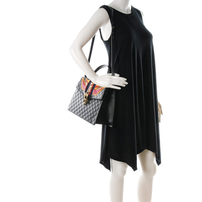 Gucci Guccissima Signature Medium Sylvie Top Handle Bag Black 2 of 7