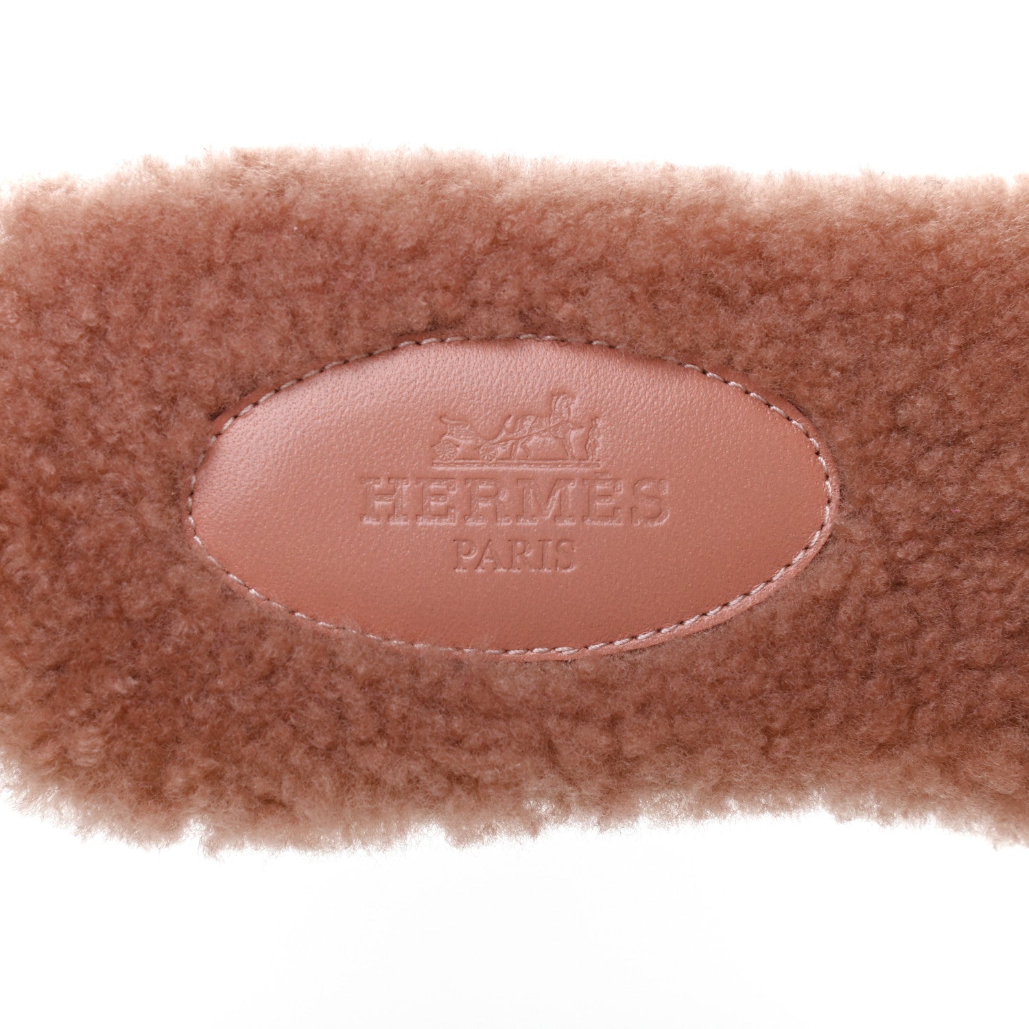 Hermes Woolskin Oran Sandals 38 Rose Aube 7 of 8