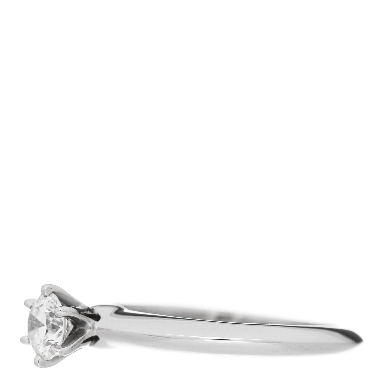 Tiffany Platinum Diamond .29ct Solitaire Engagement Ring 47 4 3 of 7