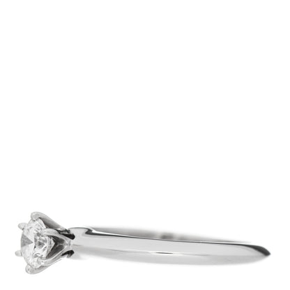 Tiffany Platinum Diamond .29ct Solitaire Engagement Ring 47 4 3 of 7