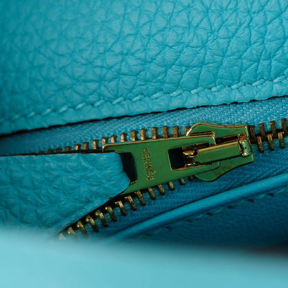 Hermes Togo Kelly Retourne 32 Bleu Atoll 13 of 25