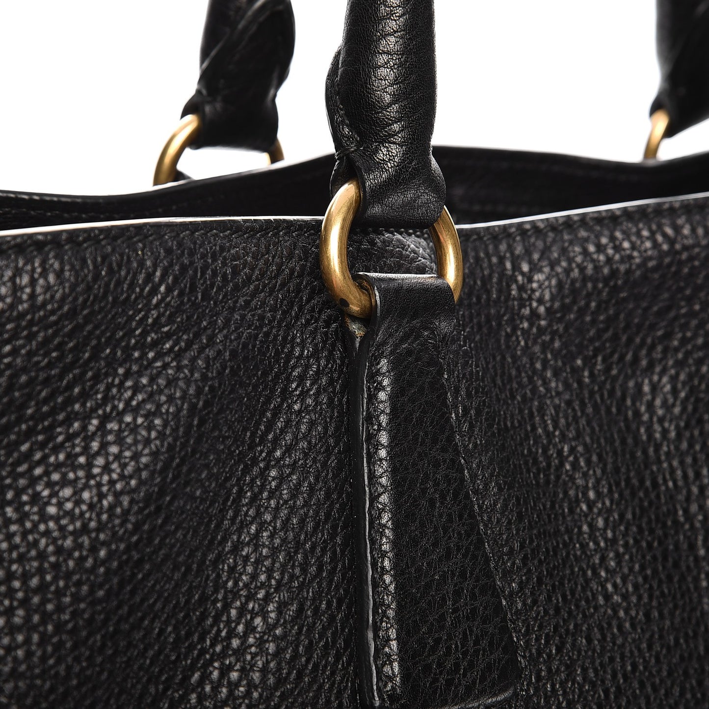 Vitello Daino Tote Nero Black