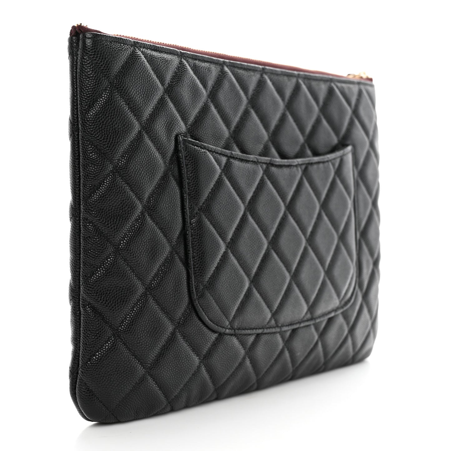 Caviar Quilted Medium Cosmetic Case Black