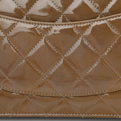 Chanel Patent Quilted Wallet On Chain WOC Brown 13 of 15