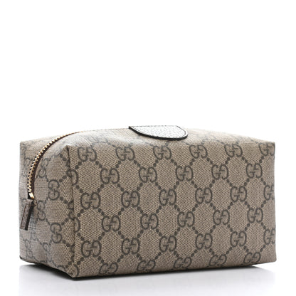 Gucci Soft GG Supreme Monogram Calfskin Medium Ophidia Cosmetic Case Beige Ebony New Acero 3 of 8