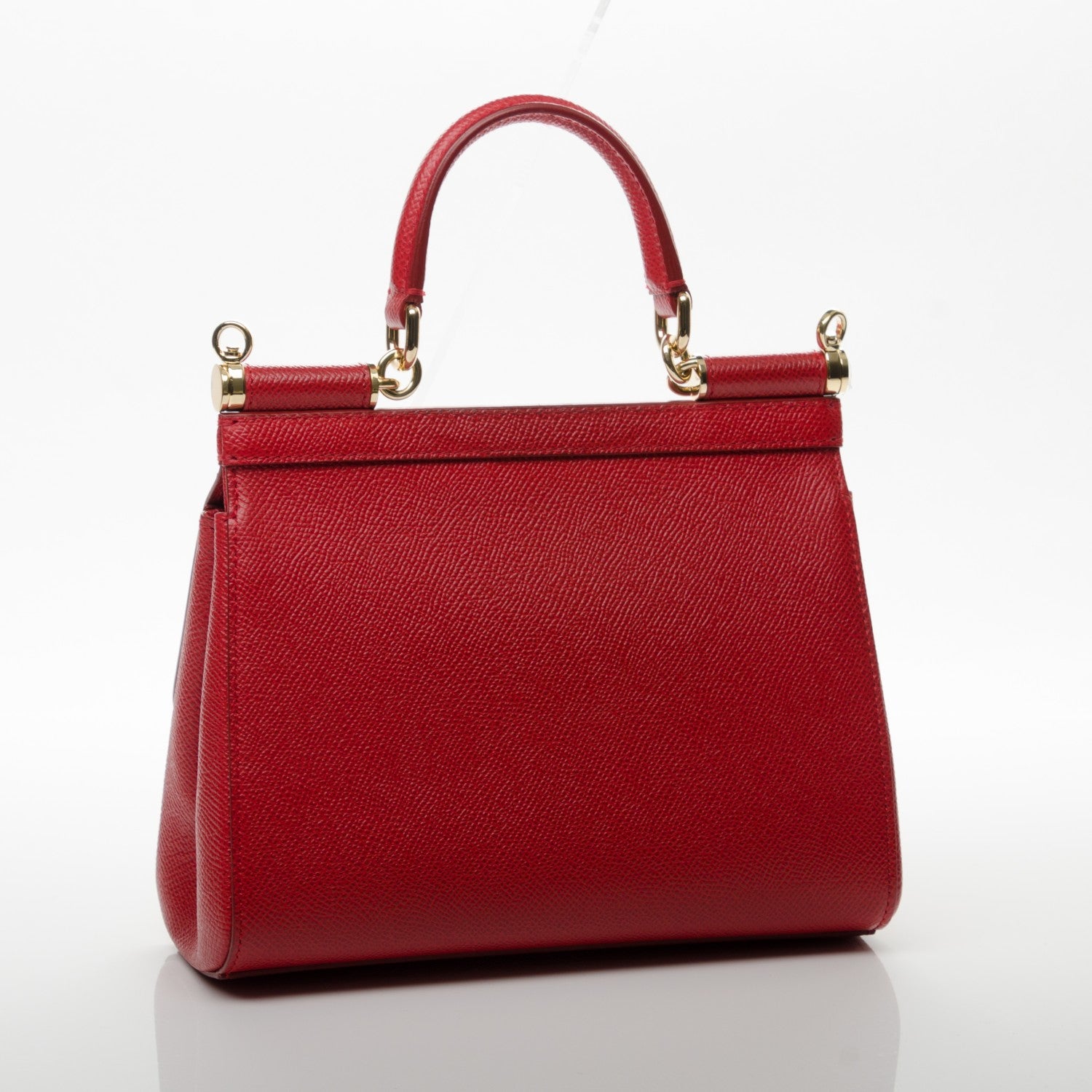 Dolce & Gabbana Dauphine Small Miss Sicily Satchel Dark Red 3 of 7