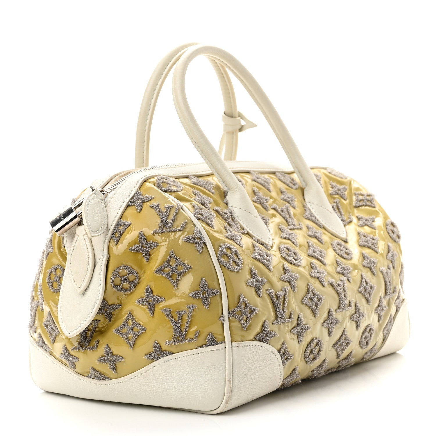 Louis Vuitton Monogram Bouclettes Speedy Round Perle 2 of 10