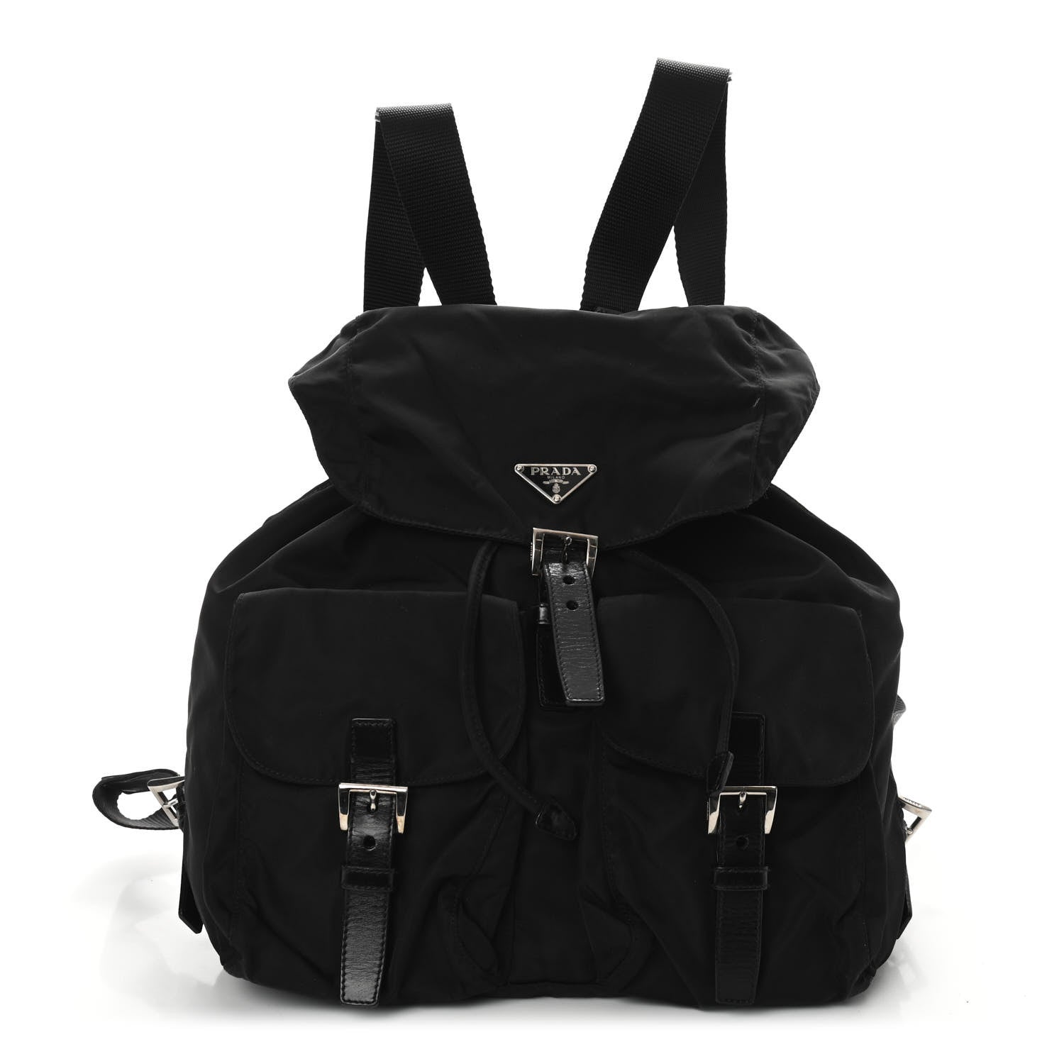 Prada Tessuto Nylon Vela Small Backpack Black 1 of 8