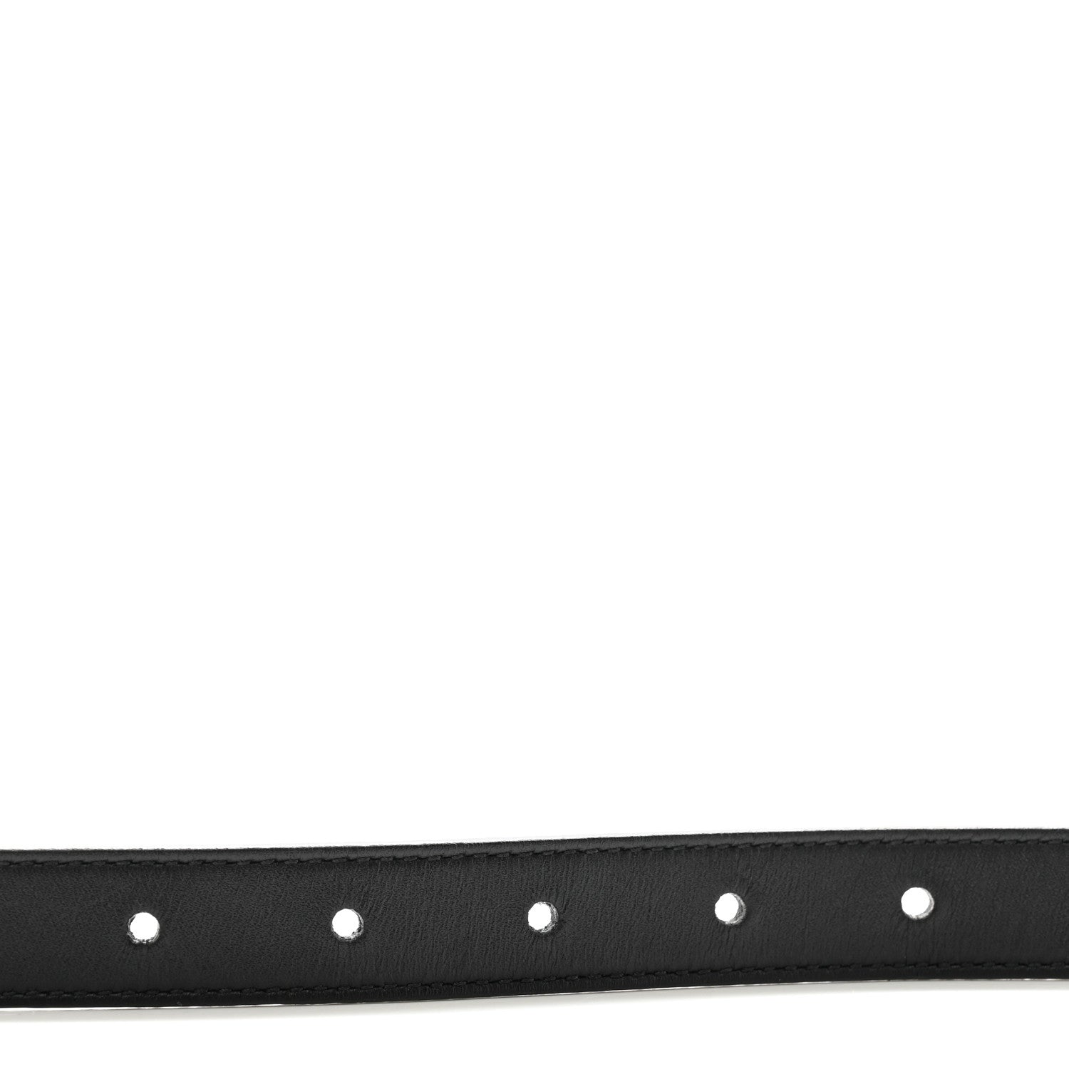 Gucci Calfskin Pearl Double G 20mm Belt 90 36 Black Cream 3 of 6