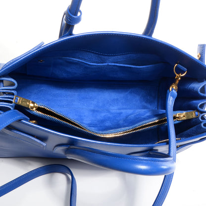 Saint Laurent Leather Small Sac de Jour Royal Blue 5 of 8