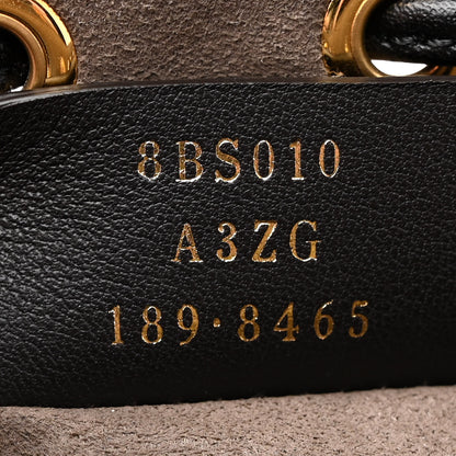 Fendi Vitello Liberty F is Fendi Bi-Color FF 1974 Embossed Mini Mon Tresor Bucket Bag Maya Black 7 of 10