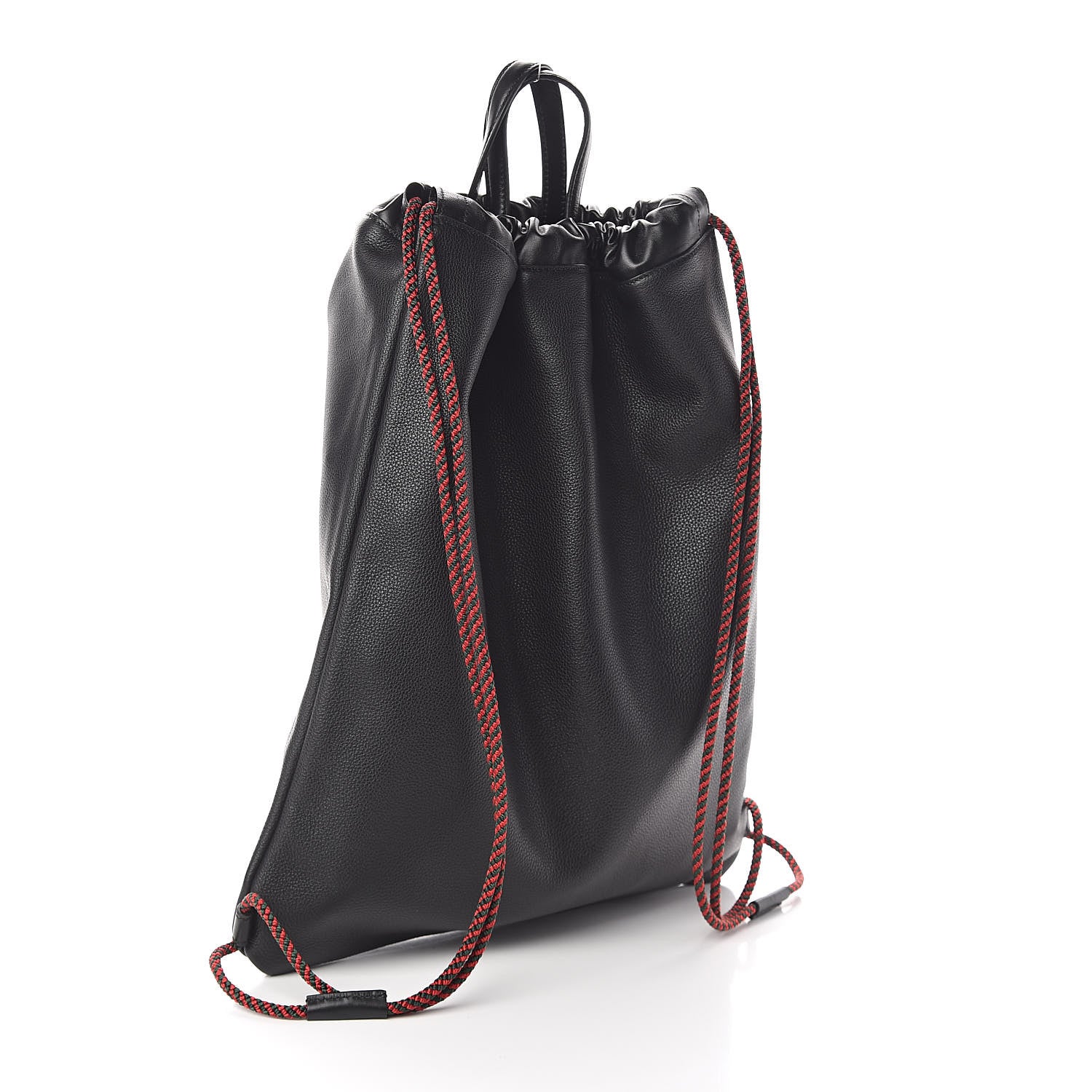Gucci Calfskin Logo Drawstring Backpack Black 4 of 11