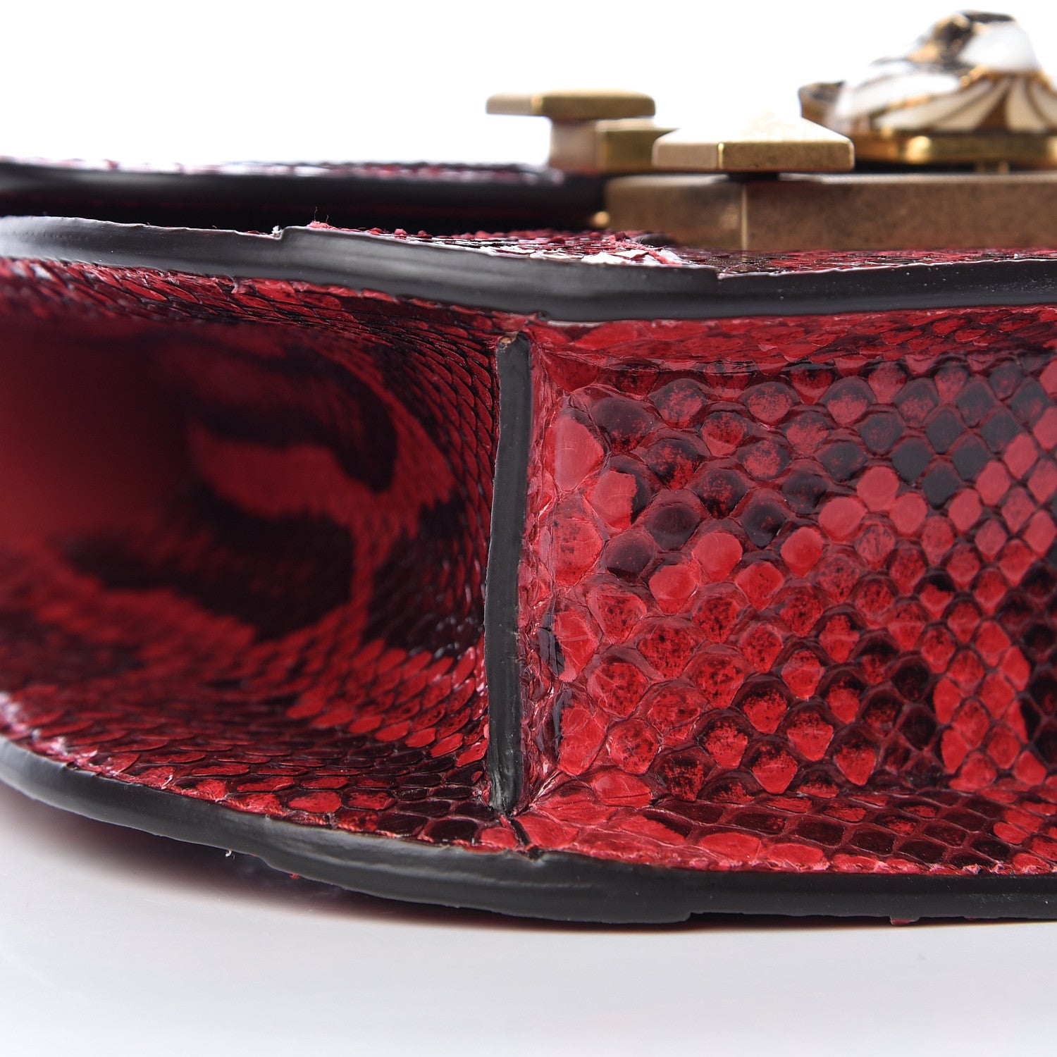 Gucci Elaphe Radiata Small Osiride Shoulder Bag Hibiscus Red 9 of 10