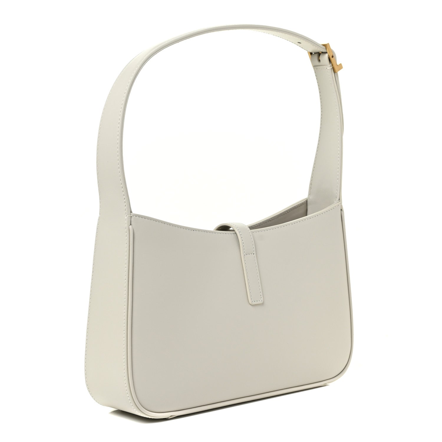 Saint Laurent Smooth Calfskin Le 5 A 7 Hobo Blanc Vintage 3 of 13