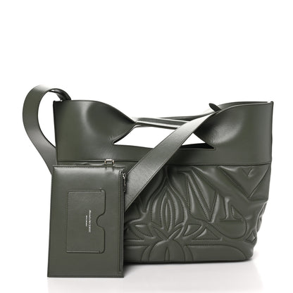 Alexander McQueen Calfskin Quilted Small The Bow Bag Green 3 of 9