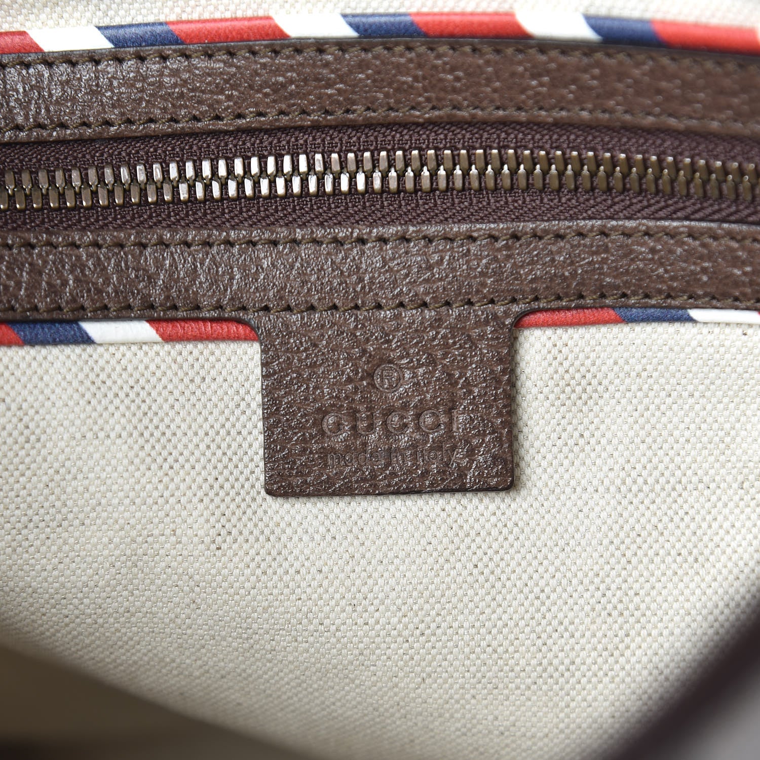 Gucci Soft GG Supreme Monogram Courrier Web Medium Flat Messenger Bag Beige New Acero Multicolor 8 of 10