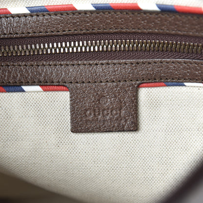 Gucci Soft GG Supreme Monogram Courrier Web Medium Flat Messenger Bag Beige New Acero Multicolor 8 of 10