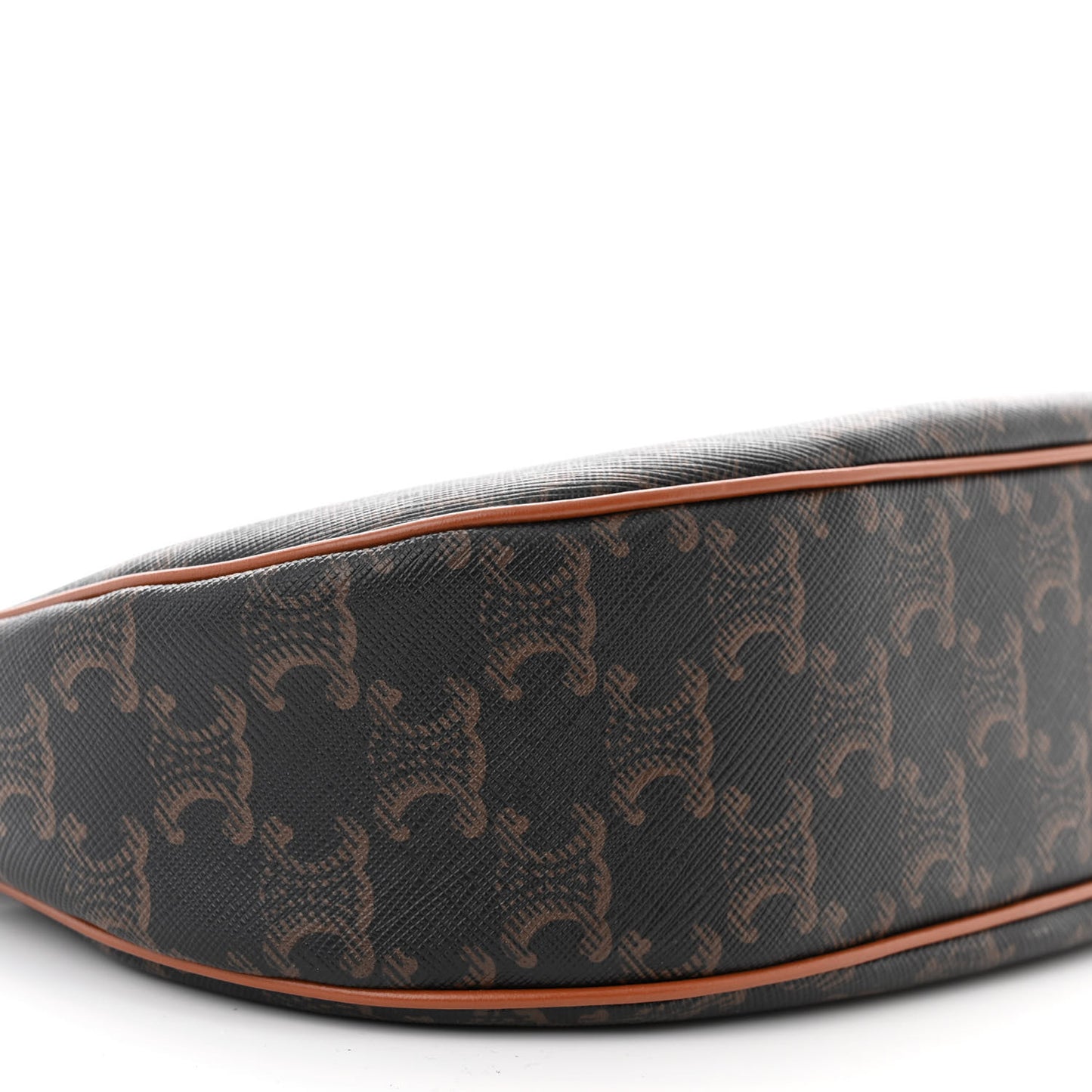 Triomphe Canvas Calfskin Ava Shoulder Bag Tan
