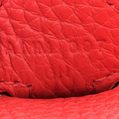 Hermes Taurillon Clemence EVELYNE III PM Rouge Tomate 7 of 11
