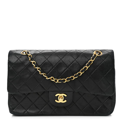 Chanel Lambskin Quilted Medium Double Flap Black 1 of 20