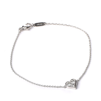 Tiffany Platinum Diamond Hearts Bracelet 1 of 5