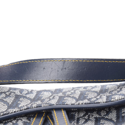 Christian Dior Monogram Mini Saddle Bag Blue 14 of 15