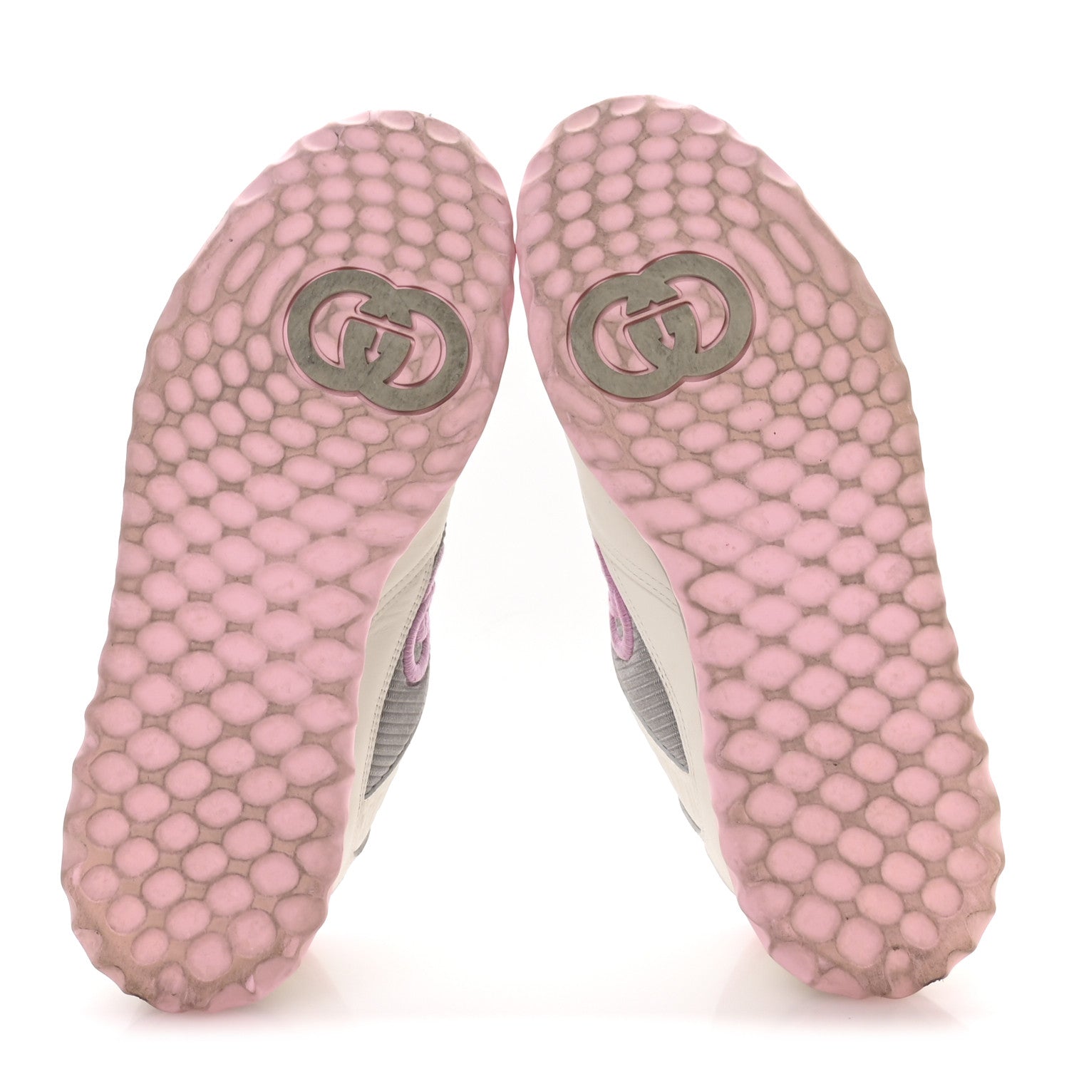 Gucci Dali Soft Calfskin Womens Mac80 Sneakers 37 Off White Grey Sky Light Rose 6 of 8